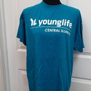 Greenish Younglife T shirt Size Large